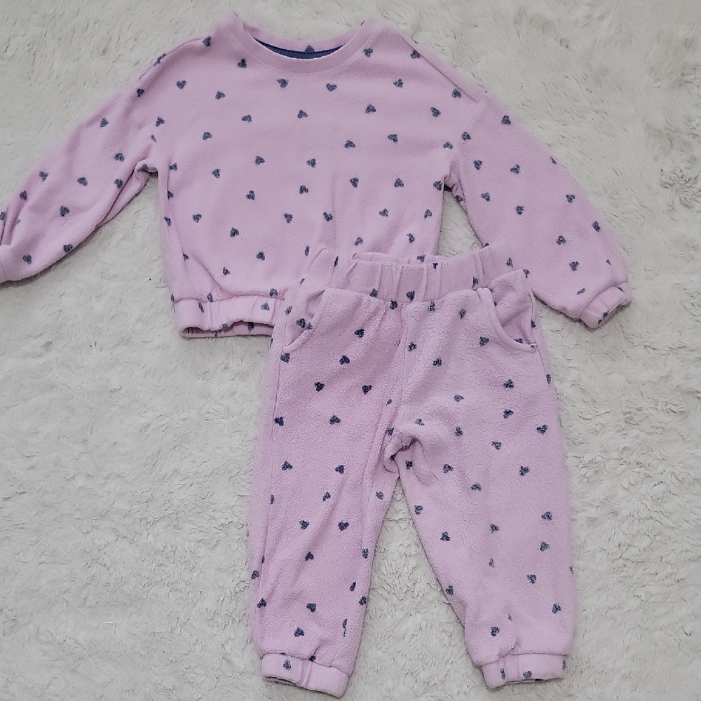 Cat & Jack Purple Heart Set